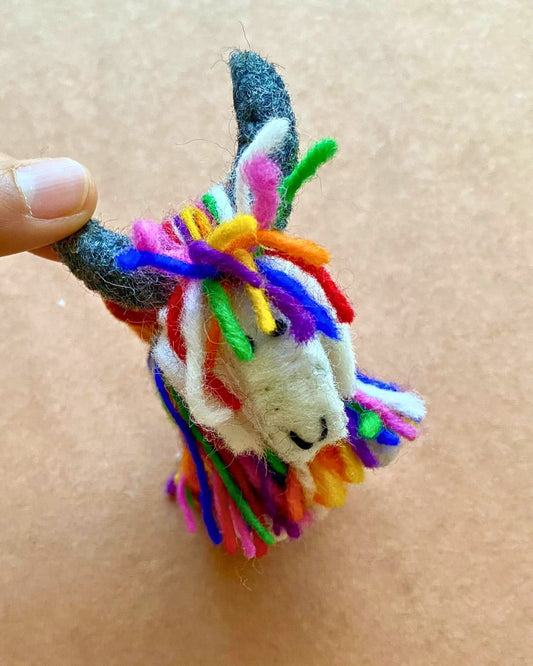 Yak Felt Toy - Colourful, Handcrafted