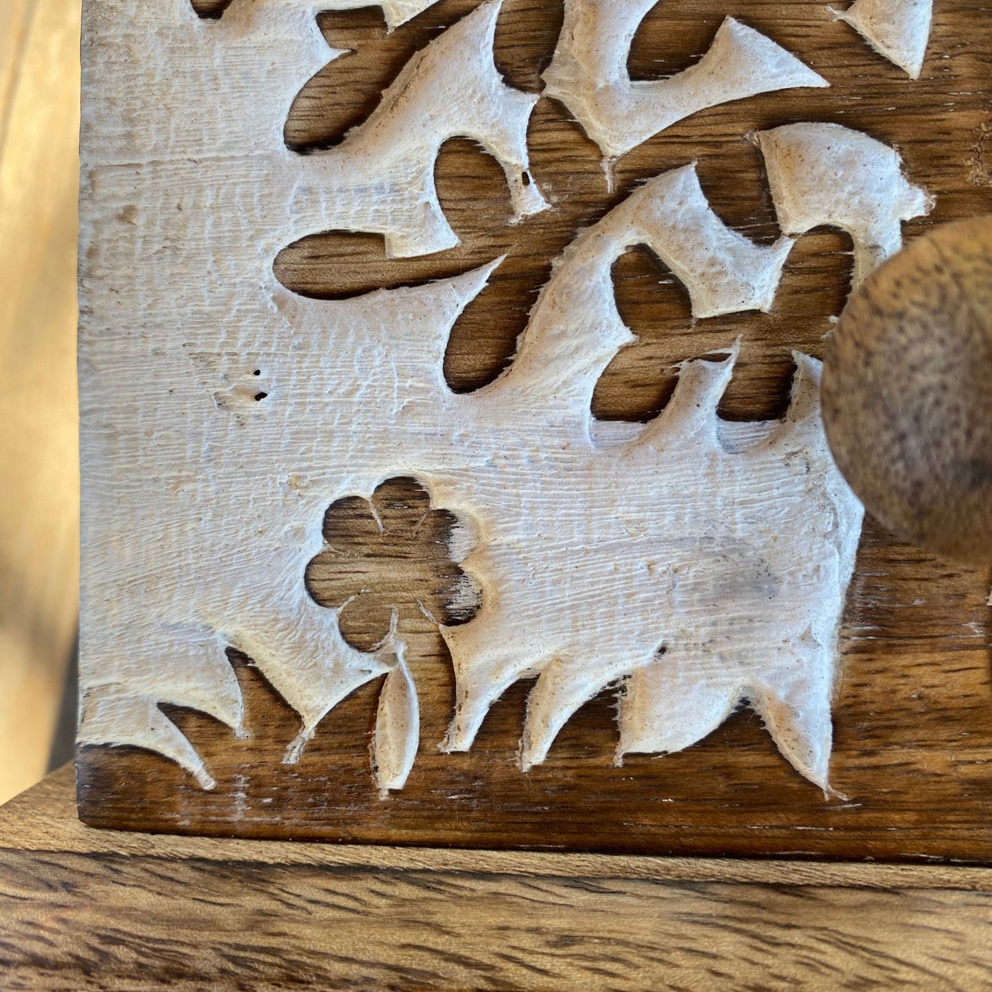 Tree of Life 2 Drawer Jewellery Box - Whitewashed, 19 cm Hgt - Aksa