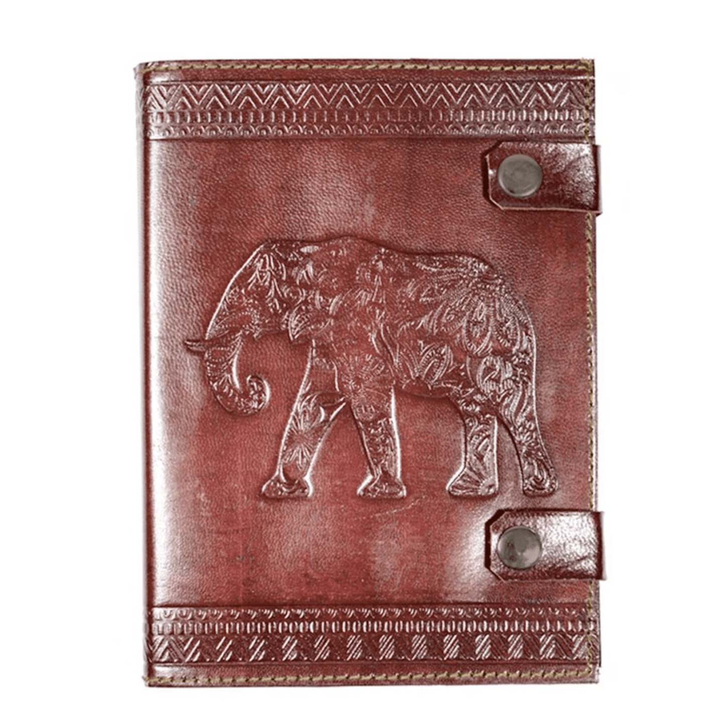 Sustainable Leather Journal - Elephant Diary, Tree-free paper, 96 Pages - Aksa Home Decor