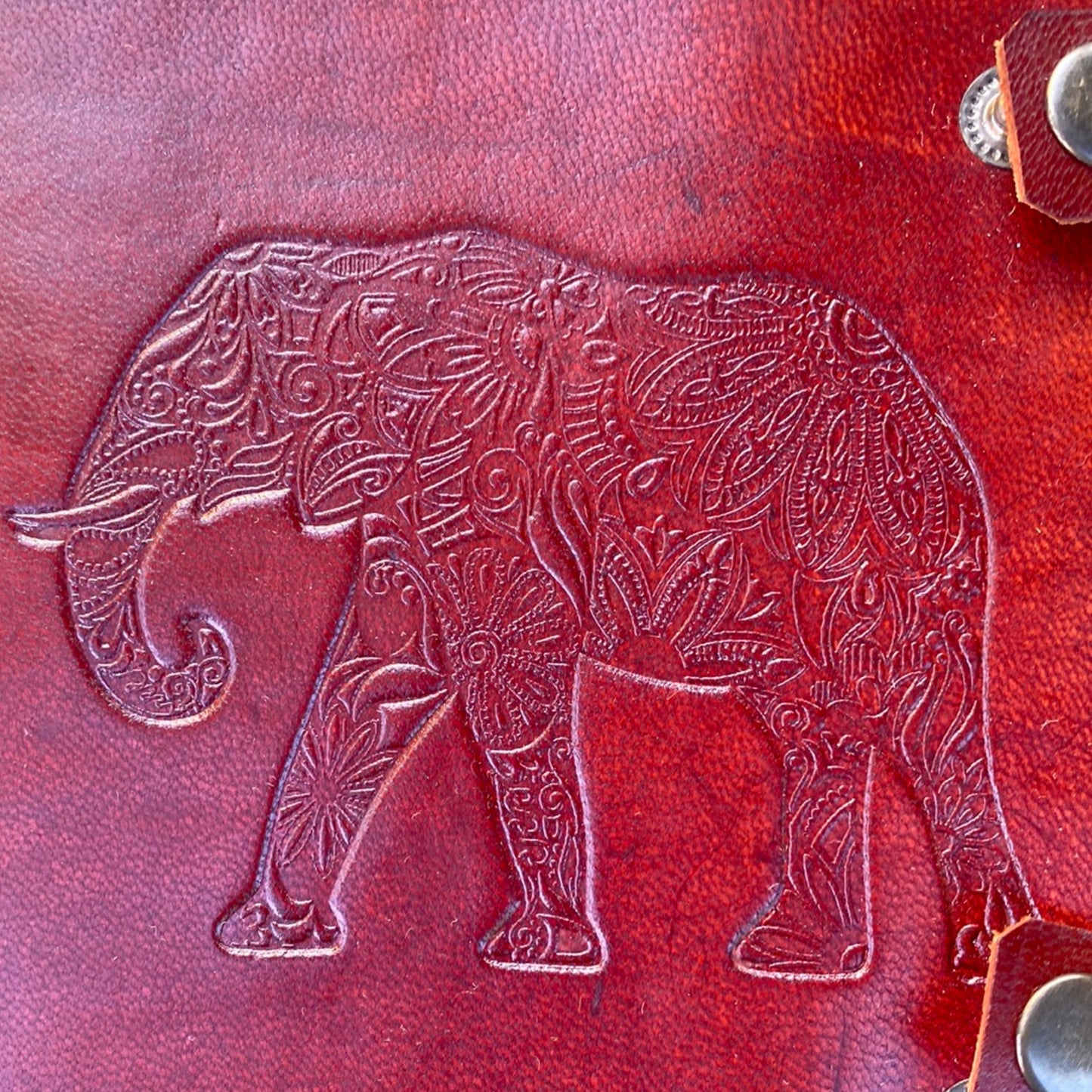 Sustainable Leather Journal - Elephant Diary, Tree-free paper, 96 Pages - Aksa Home Decor