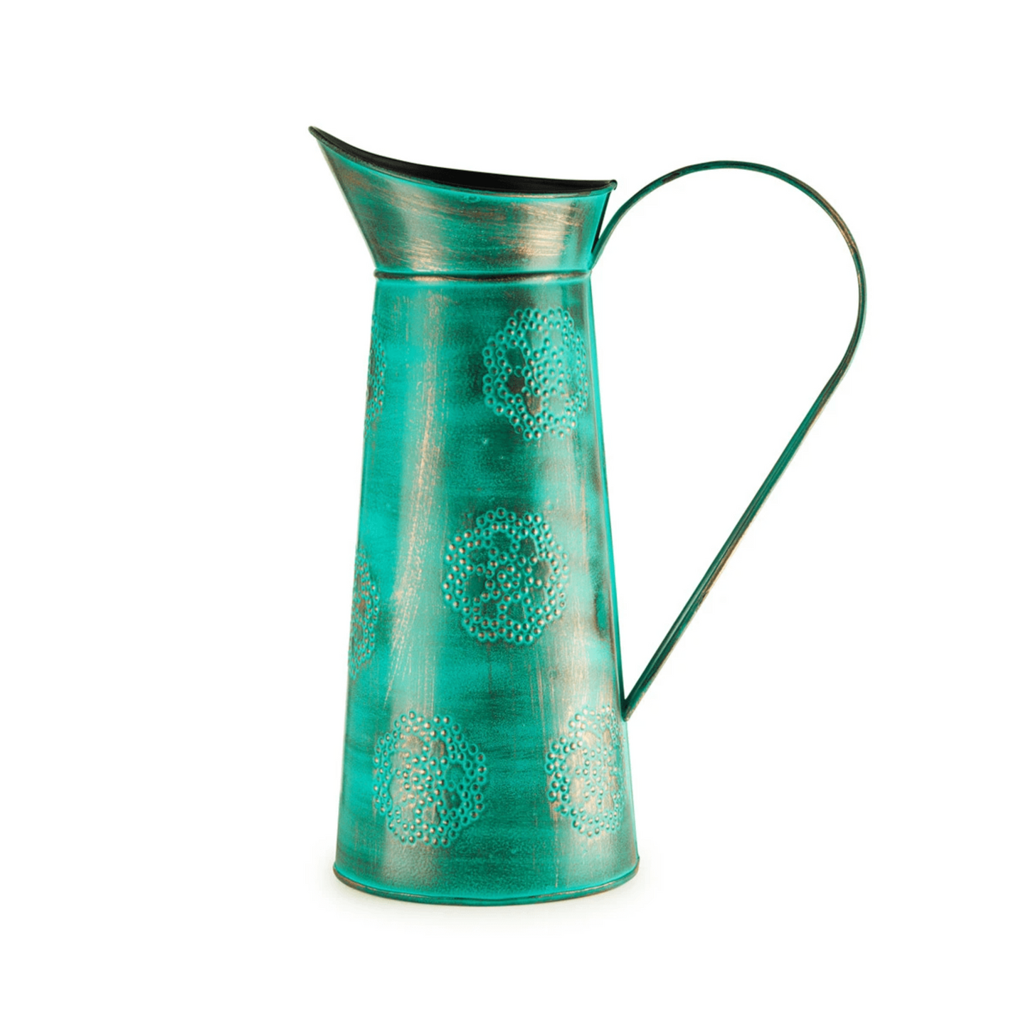 Green Watering Can/Jug - Copper finish, Metal, 3 Litre - Aksa