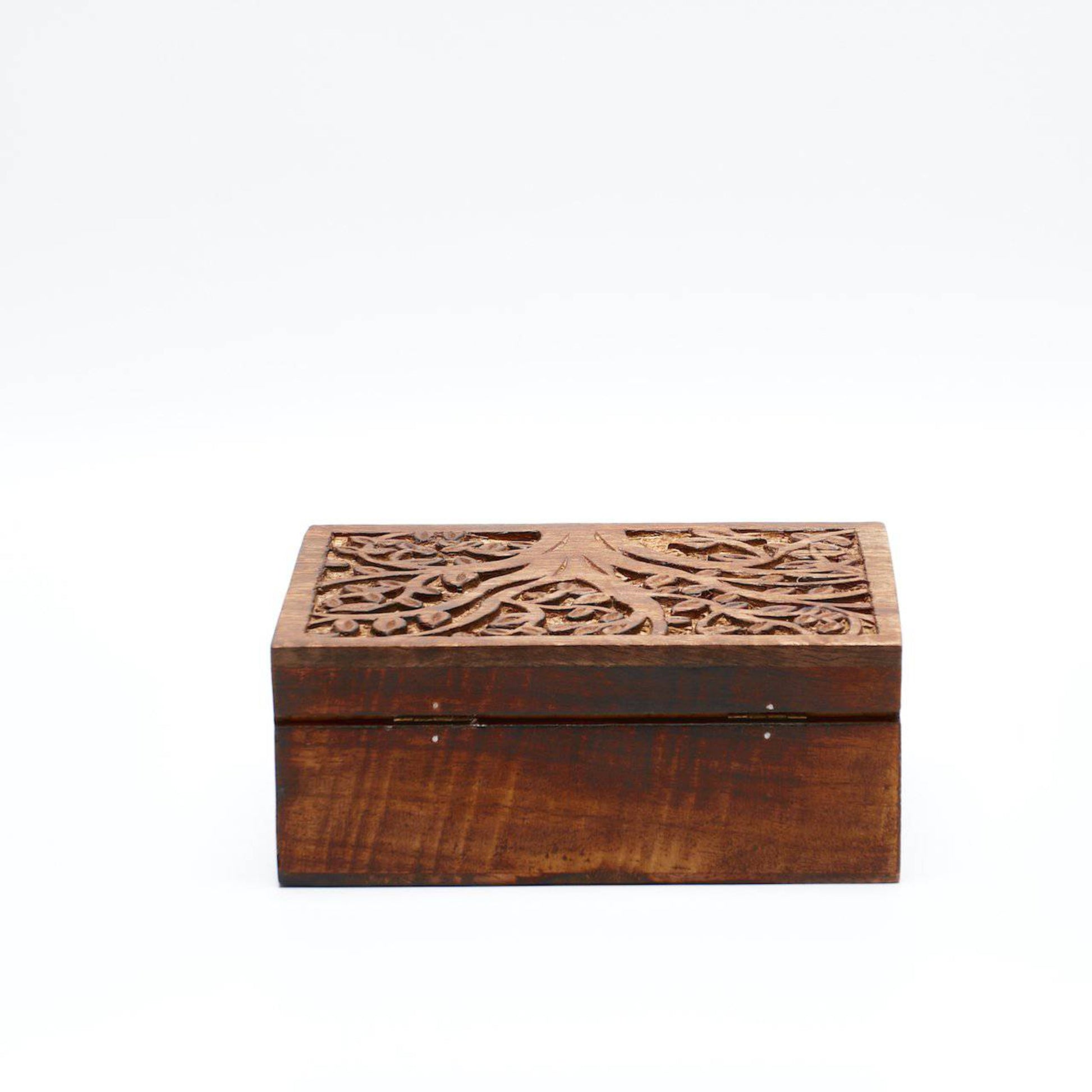 Medium Tree of Life Wood Jewellery Box - Rectangle - Aksa