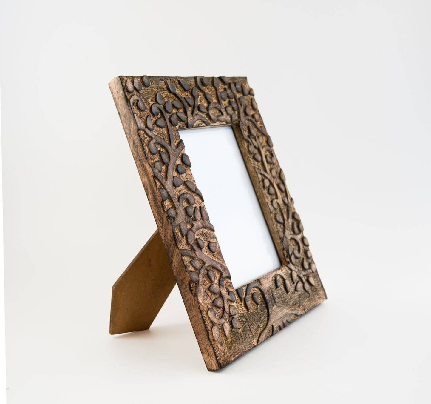 Tree of Life Wood Photo Frame - 6" x 4" Picture, Portrait - Aksa