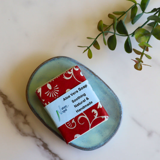 Handmade Aloe Vera Soap - Fair Trade - Aksa Home Decor 