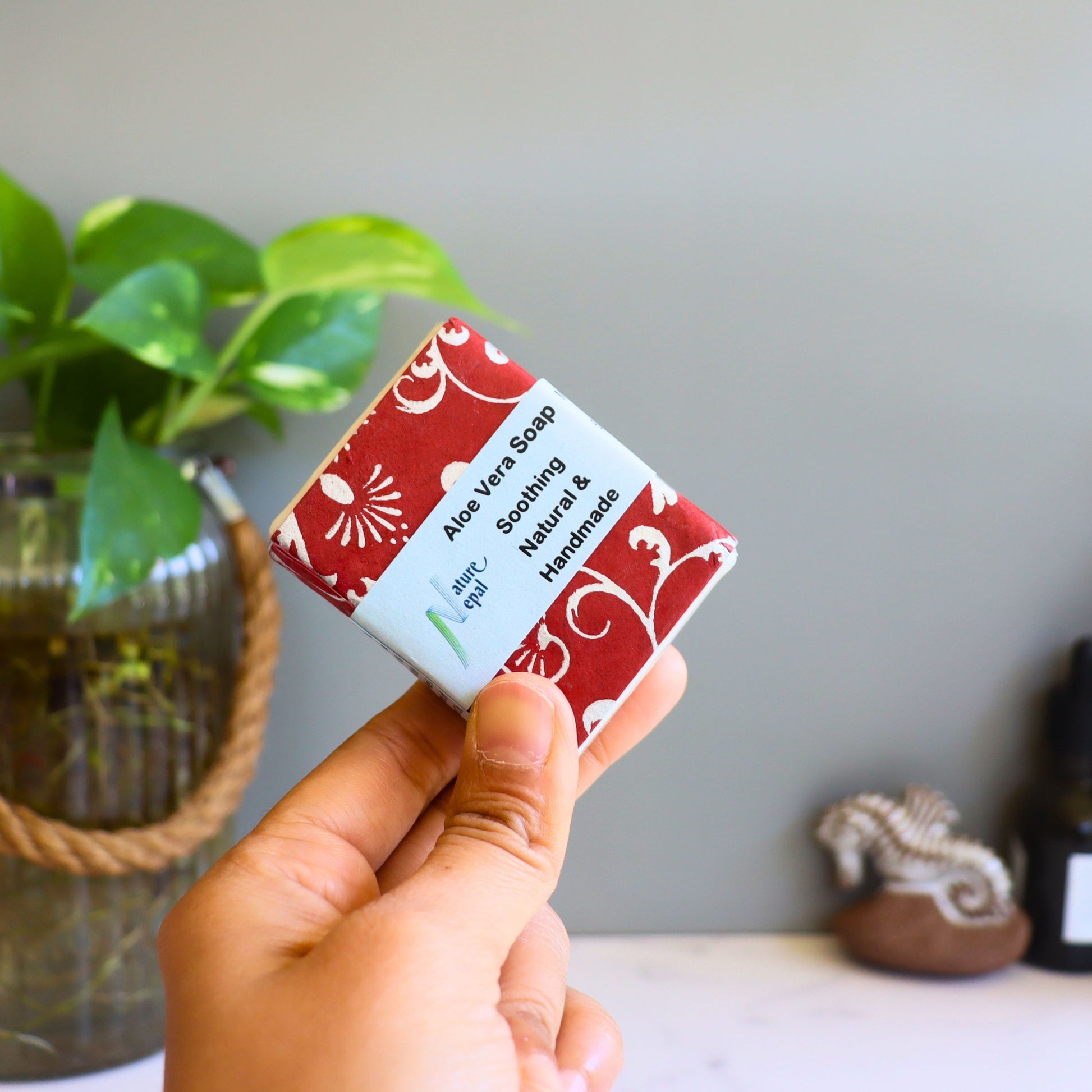 Handmade Aloe Vera Soap - Fair Trade - Aksa Home Decor 