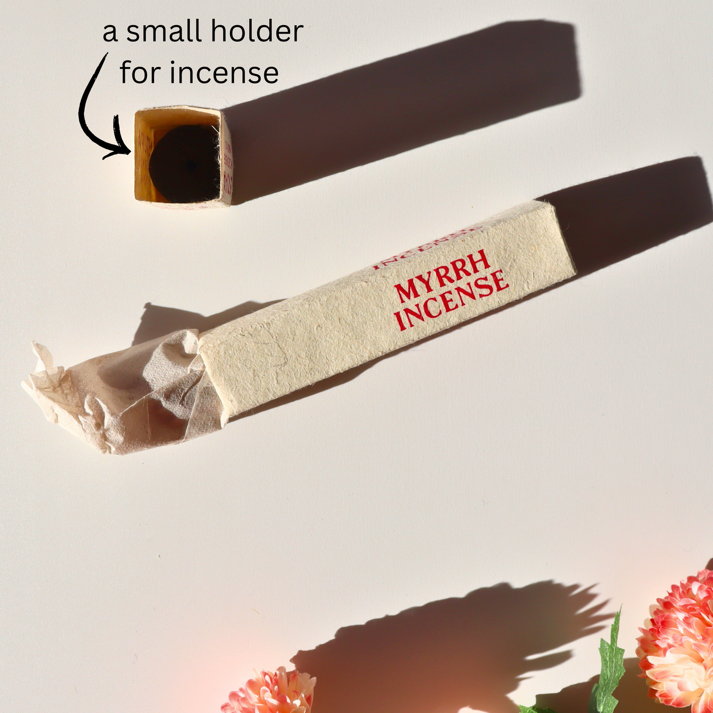 Handmade Myrrh Incense Sticks – Fair Trade, Crafted in Nepal (Pack of 15) - Aksa Home Decor 