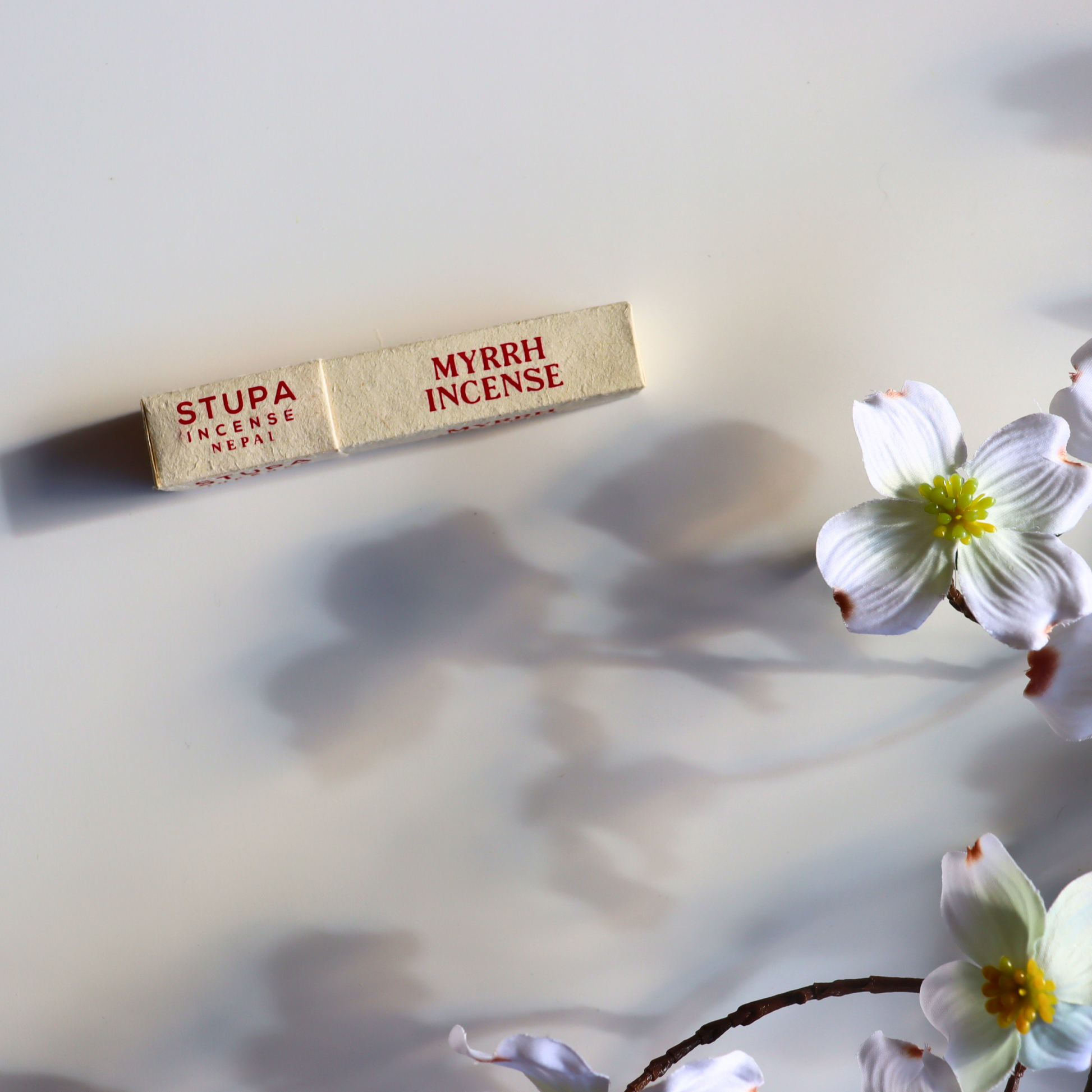 Handmade Myrrh Incense Sticks – Fair Trade, Crafted in Nepal (Pack of 15) - Aksa Home Decor 