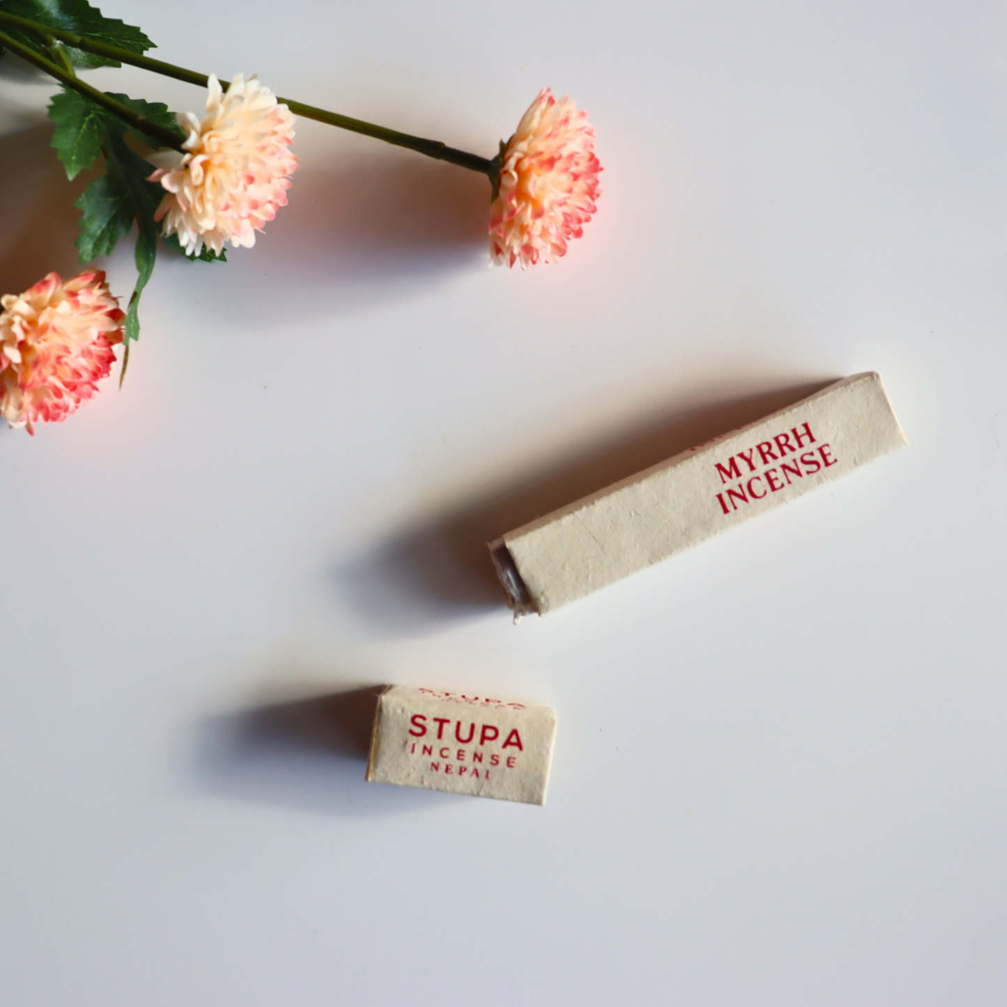Handmade Myrrh Incense Sticks – Fair Trade, Crafted in Nepal (Pack of 15) - Aksa Home Decor 
