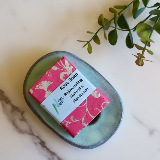 Handmade Rose Soap - Fair Trade - Aksa Home Decor 