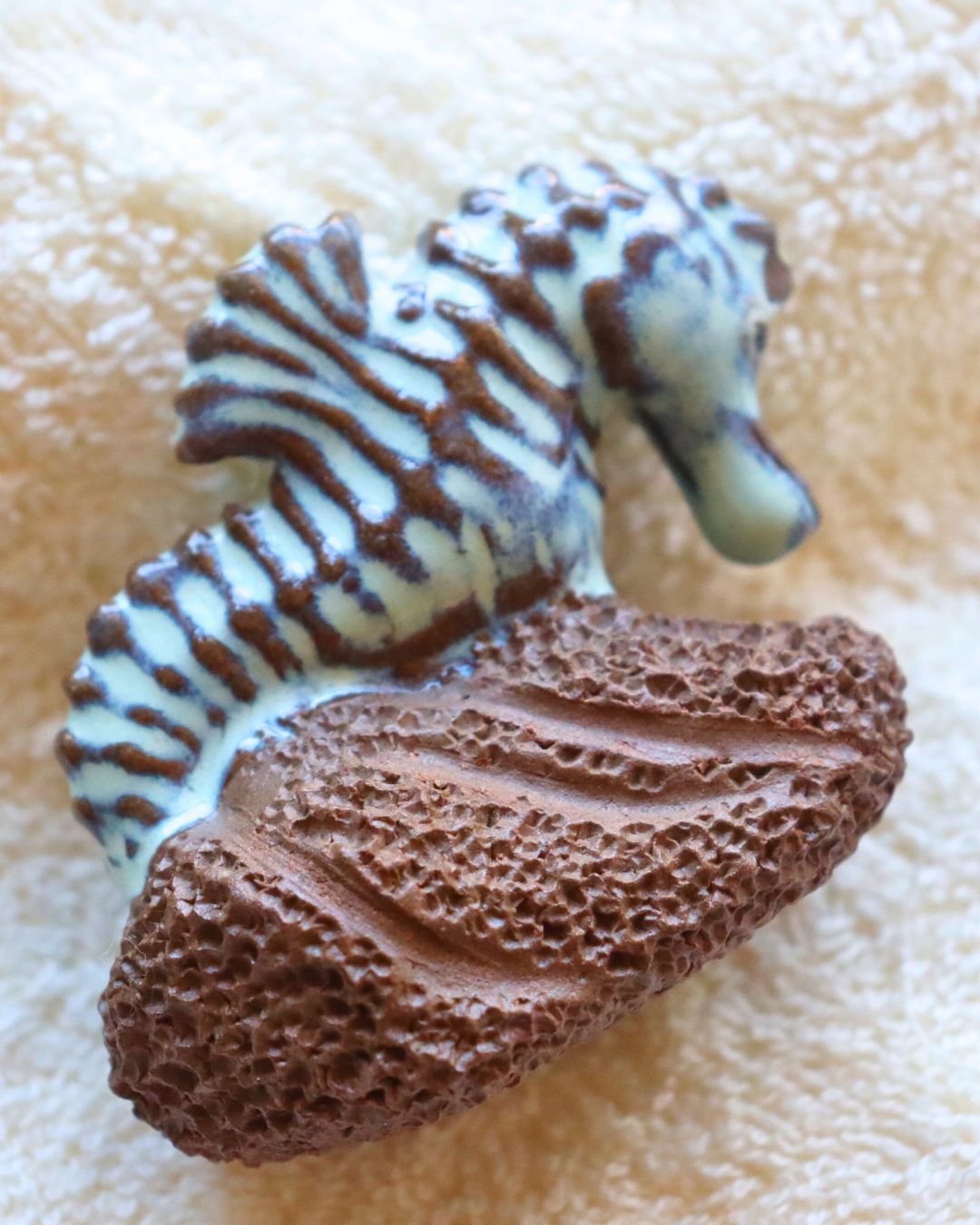 Sea Horse Ceramic Foot Scrubber - Pedicure Exfoliator Tool