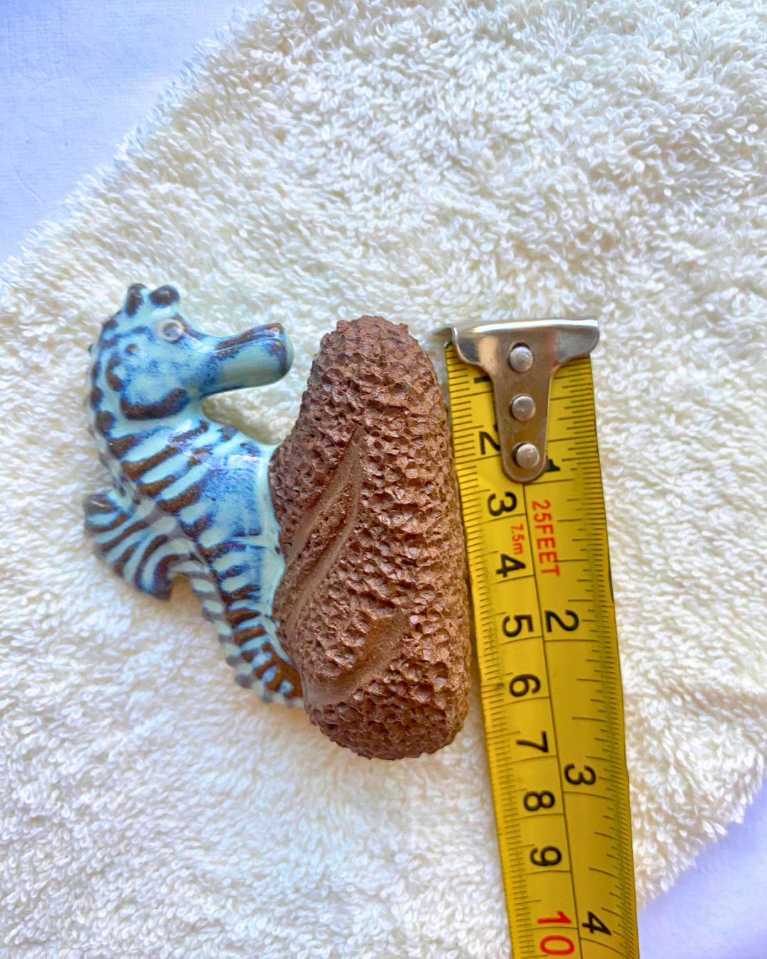 Sea Horse Ceramic Foot Scrubber - Pedicure Exfoliator Tool