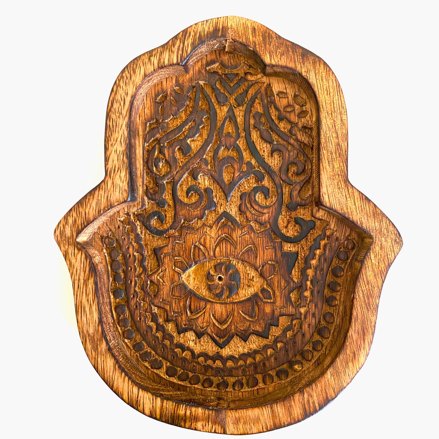 Hamsa Incense Holder and 10 Sandalwood Incense: Relaxation Gift Pack