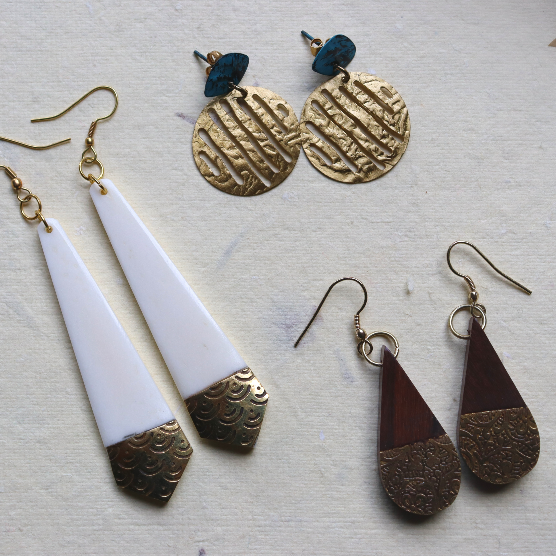 Brass 2025 drop earrings