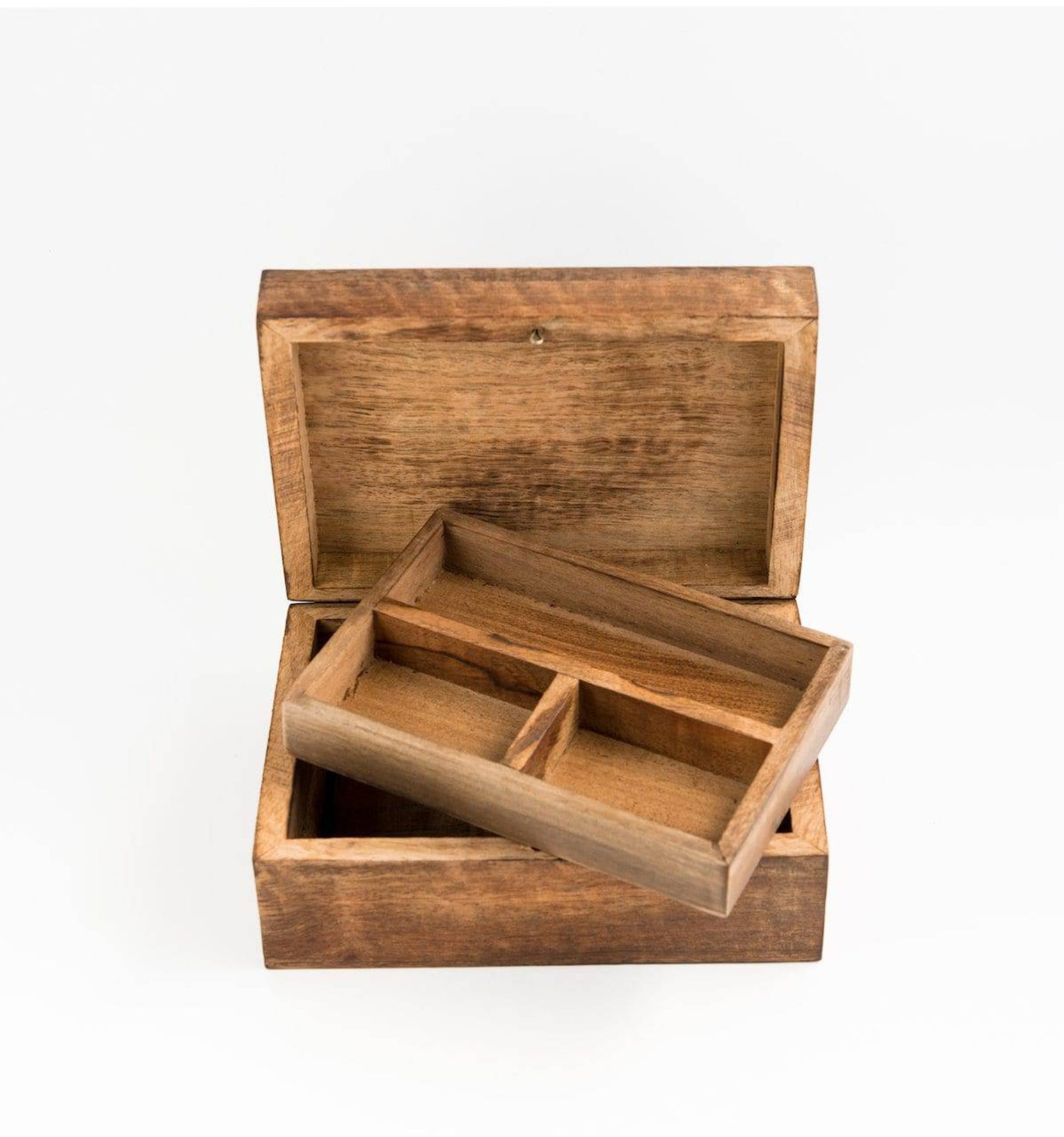 Medium Tree of Life Wood Jewellery Box - Rectangle - Aksa